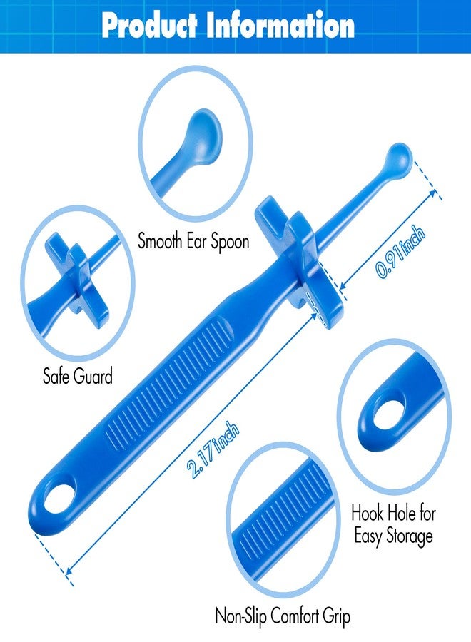 Feekoon 2 Pack Ear Wax Removal Tool, Cleaning Scoop Tool with Safe Guard, Reusable Plastic Ear Care Product for Earwax Removal - Image 3